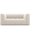 Serena 2-personers sofa i velour B166 x D96 cm - Lys beige