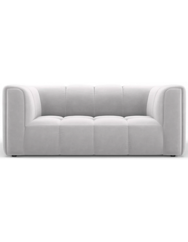 Serena 2-personers sofa i velour B166 x D96 cm – Sølvgrå