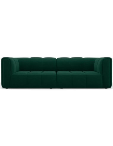 Serena 3-personers sofa i velour B226 x D96 cm – Flaskegrøn