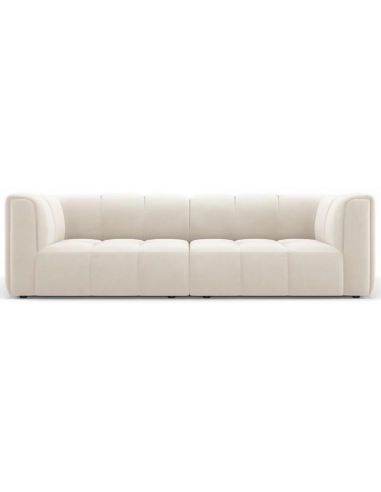 Serena 3-personers sofa i velour B226 x D96 cm – Lys beige