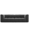 Serena 3-personers sofa i velour B226 x D96 cm - Grå