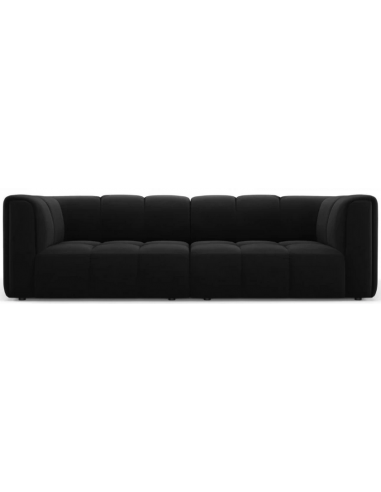 Serena 3-personers sofa i velour B226 x D96 cm – Sort