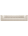 Serena 4-personers sofa i velour B286 x D96 cm - Lys beige