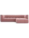 Serena højrevendt chaiselong sofa i velour B256 x D96 - 160 cm - Pink