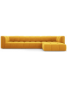 Serena højrevendt chaiselong sofa i velour B316 x D96 - 160 cm - Gul