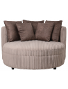 Fayen daybed i ripped corduroy Ø121 cm - Taupe/Brun