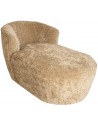 Grasa daybed i chenille polyester 140 x 78 cm - Creme