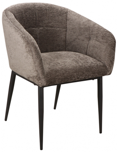 Se Jeno spisebordsstol i metal og polyester H78 cm - Sort/Antracit hos Lepong.dk