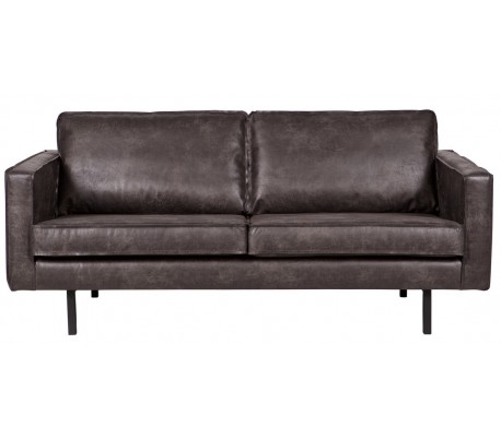 Rodeo 2,5-personers sofa i læder B190 cm – Vintage sort