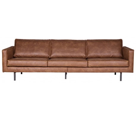 Rodeo 3-personers sofa i læder B277 cm – Vintage cognac