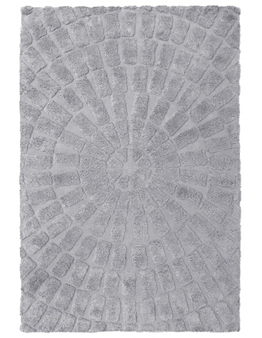 Billede af Sunburst tæppe i bomuld 230 x 160 cm - Grå