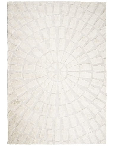Billede af Sunburst tæppe i bomuld 300 x 200 cm - Offwhite