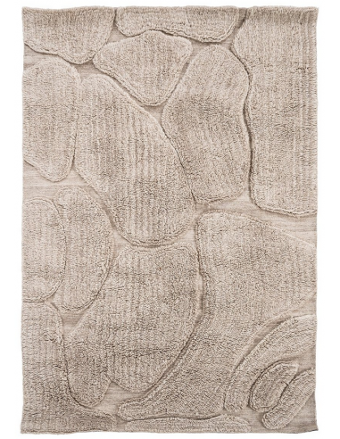 Se Kala tæppe i uld og bomuld 230 x 160 cm - Taupe hos Lepong.dk