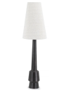 Dawn gulvlampe i metal og polyester H146 cm - Stålgrå/Beige