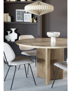 Rundt spisebord marmor 2