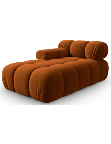 Bellis venstrevendt daybed i velour B155 cm - Terracotta