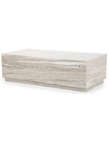 Billede af Vince sofabord i marmor 96,5 x 56 cm - Beige marmor