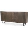 James Sideboard i metal og mangotræ B180 cm - Sort/Brun