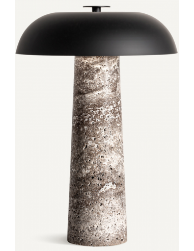 Bordlampe i marmor og jern H40 cm 3 x...