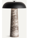 Bordlampe i marmor og jern H40 cm 3 x G9 LED - Grå/Sort