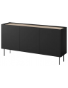 DESIN Sideboard med 4 skuffer i MDF og metal B170 cm - Sort/Eg