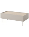 DESIN Sofabord med 2 skuffer i MDF og metal 120 x 60 cm - Cashmere/Eg