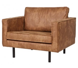Lænestol læder cognac brun Rodeo 2