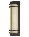 Fusion Væglampe H43,2 cm 2 x E27 - Rustik bronze/Rav