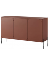 SONA Sideboard med 4 skuffer i MDF og metal B154 cm - Sort/Bordeaux