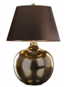 Ottoman Bordlampe i keramik og faux silke H71 cm 1 x E27 - Krakeleret Bronze Metallic/Brun