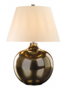 Ottoman Bordlampe i keramik og polyester H71 cm 1 x E27 - Krakeleret Bronze Metallic/Creme