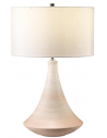 Pinner Bordlampe i keramik og faux silke H68 cm 1 x E27 - Mat creme/Creme