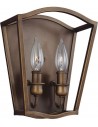 Yarmouth Væglampe i stål H24,8 cm 2 x E14 - Aldret messing