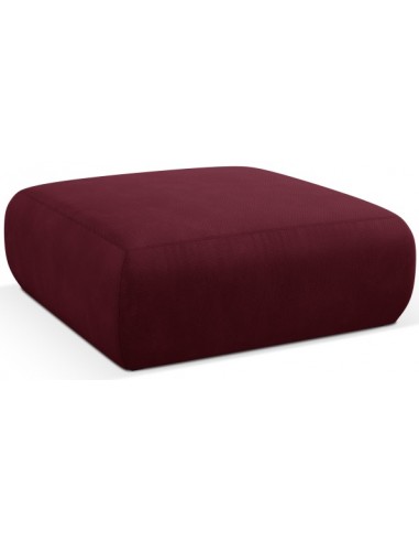 Se Molino puf til sofa i polyester B100 x D100 cm - Bordeaux hos Lepong.dk