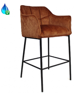 Barstol kobber velour
