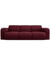 Molino 3-personers sofa i polyester B235 x D95 cm - Bordeaux