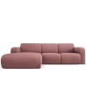 Molino venstrevendt chaiselongsofa i polyester B250 x D170 cm - Pink