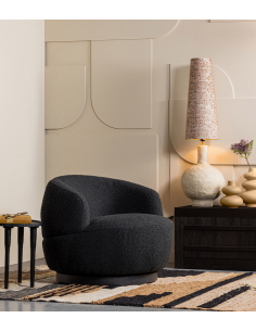 Bordlampe skærm brun 2