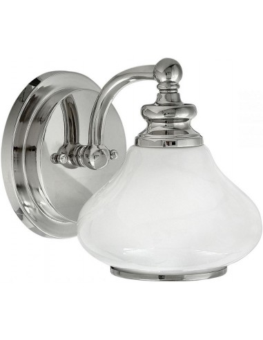 Billede af Ainsley Badeværelseslampe i stål og glas B16 cm 1 x G9 LED - Poleret krom/Opalhvid
