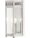 Holborn Udendørs væglampe i messing og glas H31 cm 1 x E14 - Poleret krom/Klar