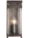 Holborn Udendørs væglampe i messing og glas H31 cm 1 x E14 - Antik mørk bronze/Klar