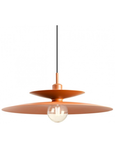 Billede af GUNNAR Loftlampe i aluminium Ø50 cm 1 x E27 - Mat rødbrun
