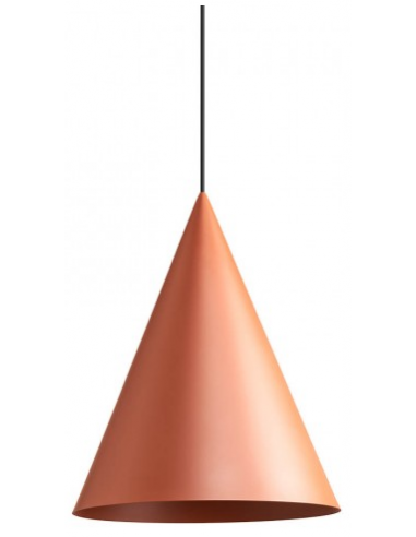 Billede af KONOS Loftlampe i aluminium Ø35 cm 1 x E27 - Mat rødbrun