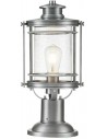 Booker Halvmurslampe i aluminium og glas H46,6 cm 1 x E27 - Industriel aluminium/Klar med dråbeeffekt
