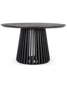 rundt spisebord sort