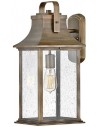 Grant Væglampe i aluminium og glas H48,3 cm 1 x E27 - Brændt bronze/Klar med dråbeeffekt