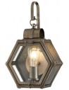 Heath Væglampe i aluminium og glas H41,8 cm 1 x E27 - Brændt bronze/Klar med dråbeeffekt