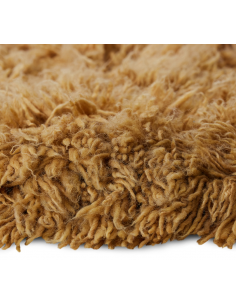 Fluffy rundt tæppe i uld... 2