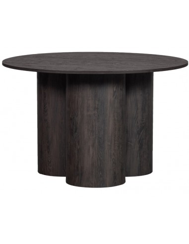 Se OONA rundt spisebord i MDF Ø120 cm - Mørkebrun hos Lepong.dk