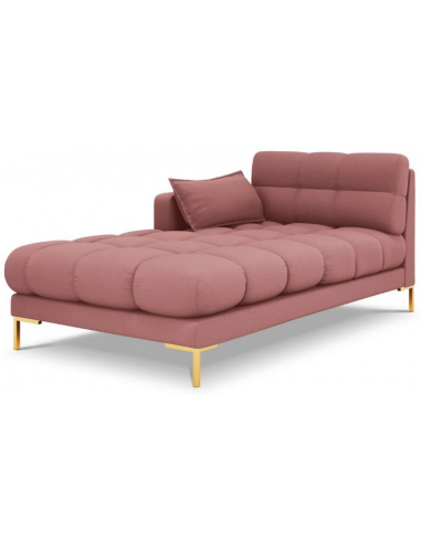 Billede af Mamaia venstrevendt daybed i polyester B185 cm - Guld/Pink